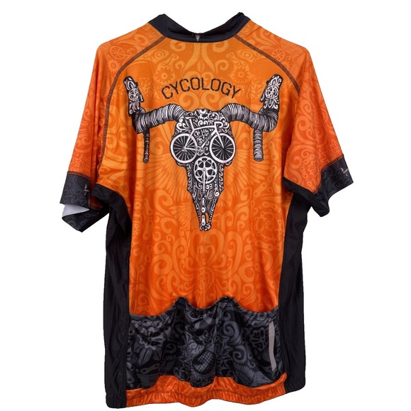 Cycology Other - Cycology Life Behind Bars Mens Cycling Jersey 3XL Orange Short Sleeve JERS212_M